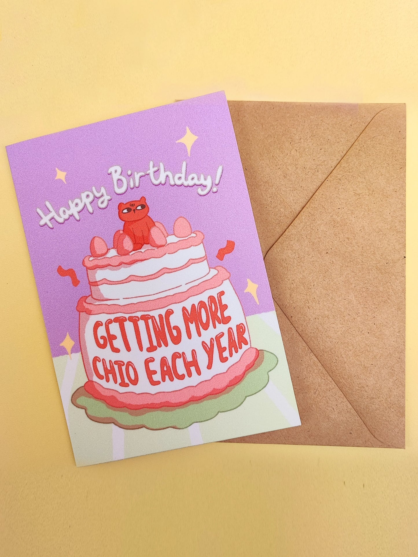 Getting More Chio Each Year Greeting Card