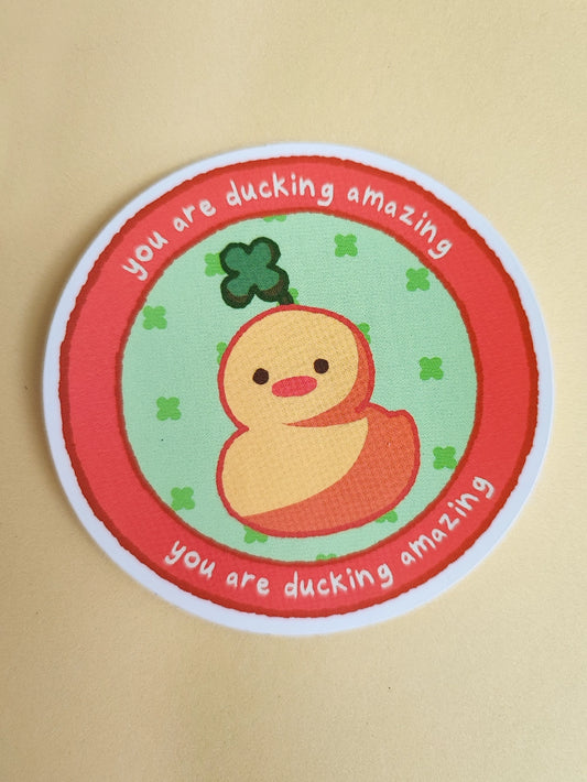 Ducking Amazing Sticker