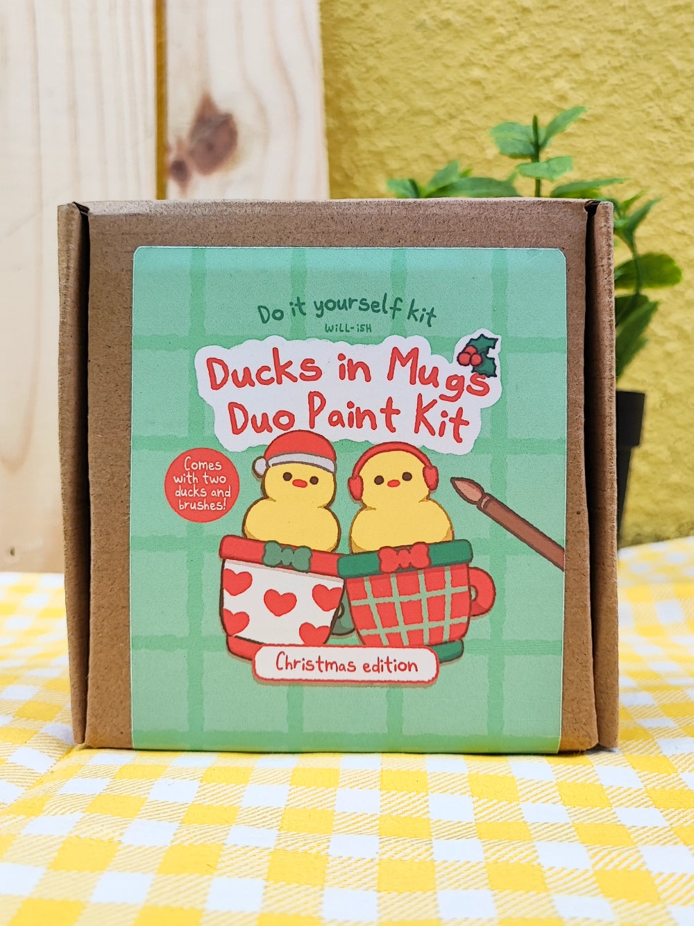 Ducks in Mugs (Christmas Edition) Duo Paint Kit