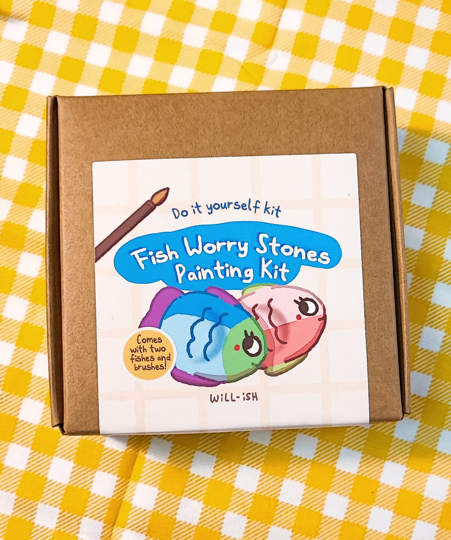 Fish Worry Stones Duo Paint Kit