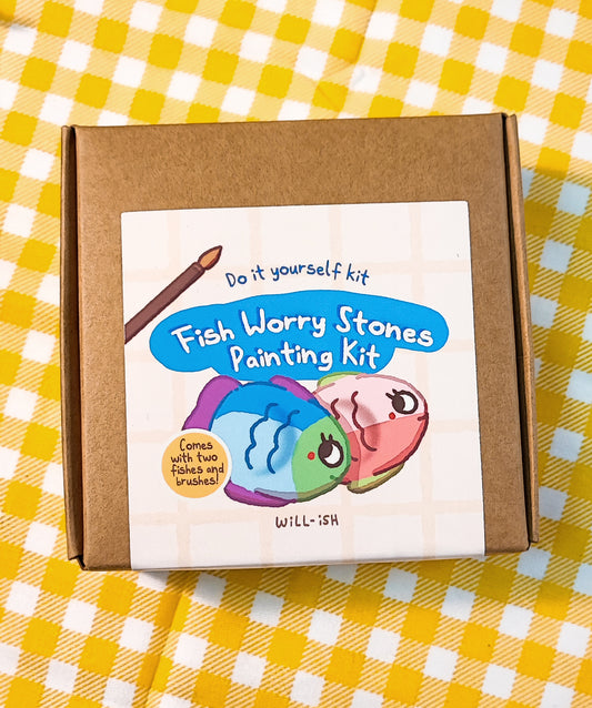 Fish Worry Stones Duo Paint Kit