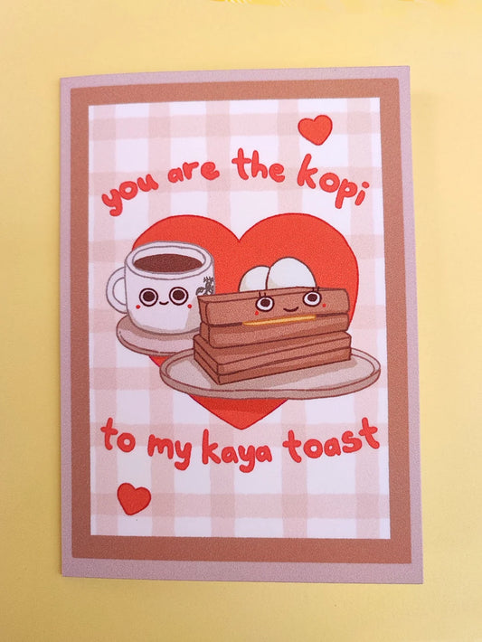 Kopi To My Kaya Toast Greeting Card