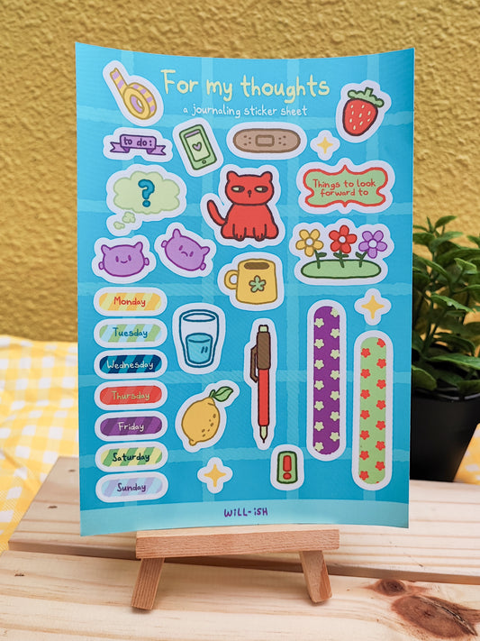 For my Thoughts Sticker Sheet