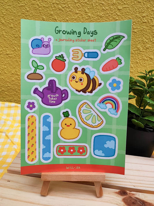 Growing Days Sticker Sheet (Slight Misprint)